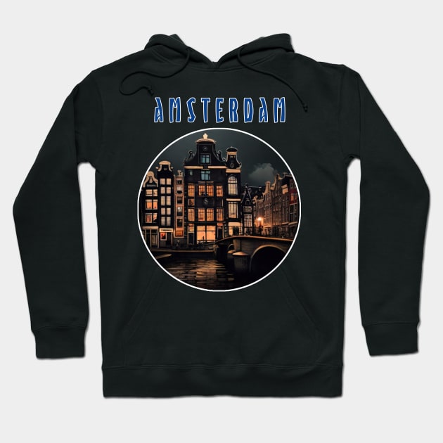 amsterdam netherlands skynight Hoodie by Moulezitouna